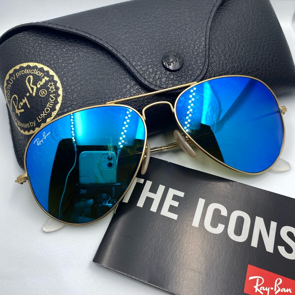 Ray-Ban polarized aviator sunglasses